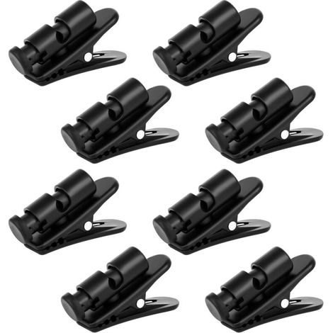 JSSEVN - 8pcs Earphone Clips, Earphone Wire Clips, Headphone Cable Clamps, Headphone Cable Fasteners, Headphone Cable Clip Holders (1/5)