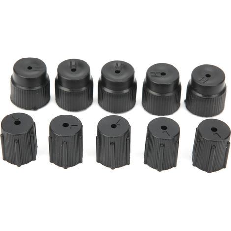 Bouchons universels pour climatisation automobile – Lot de 10 couvercles étanches pour valves de recharge frigorigène R134a/R1234yf (1/5)
