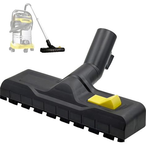 Ersatzbürstenkopf kompatibel mit Kärcher WD4, WD5, WD6 P, WD2 Plus, WD3S, WD3, SE4001, KWD 1-3, 2.863-000.0 Staubsaugerkopf, Bodenbürste Ø 35 mm