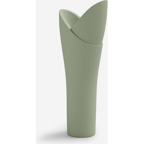 Vaso da esterno design in polietilene per arredo giardino Assia 140 - Verde