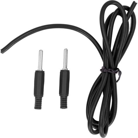Lot de câbles de test banane 4mm mâle-mâble en laiton PVC 32A 1000V pour contrôle électrique noir (1/5)