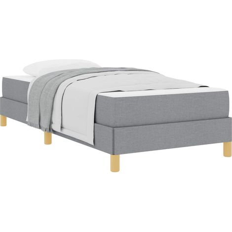 Maison Exclusive - Boxspringbett mit Matratze Hellgrau 90 x 190 c