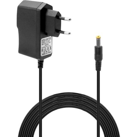 DC 6V 2A Adaptateur Secteur, Chargeur Universel 2000mA avec fiche 5,5mm x 2,1mm et Adaptateur Secteur pour routeur, éclairage LED, caméra, Haut-Parleur (1/5)