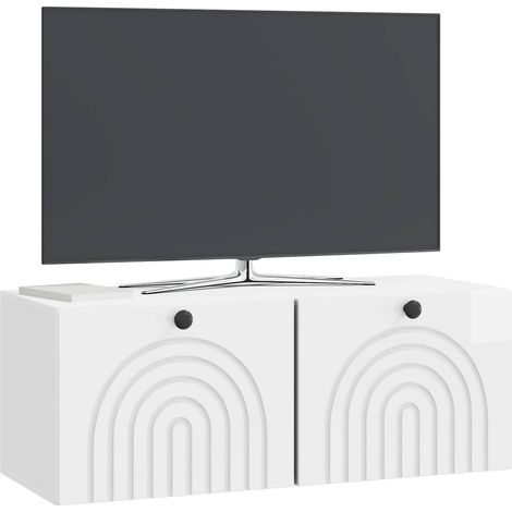 Maison Exclusive - Wandmontierter TV-Schrank Hochglanz Weiß 78,5