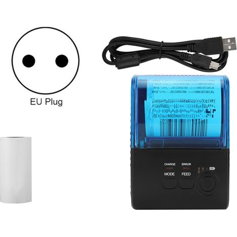 Imprimante thermique Bluetooth 5805DD USB+Série pour Android avec batterie, prise UE 110-240V (1/5)