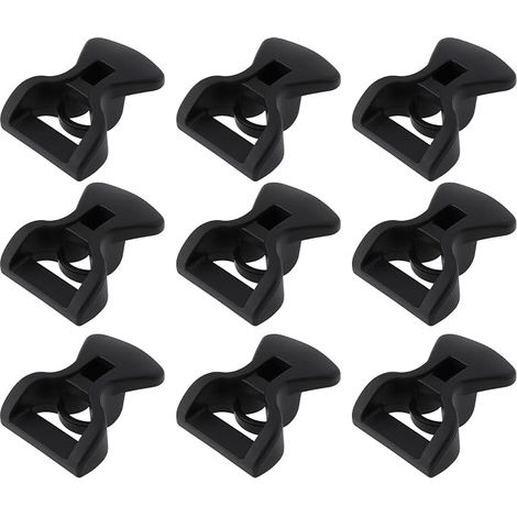 30 fibbie di regolazione della linea di tensione da 2,5 mm per tenda, tendalino e telone da campeggio. (1/5)