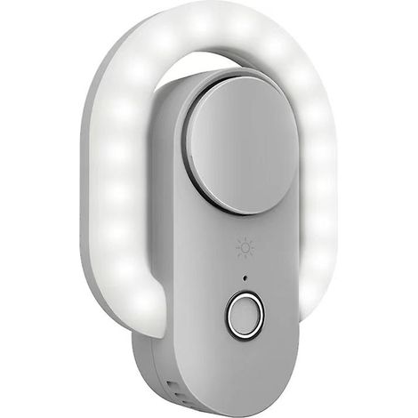 Veilleuse intelligente à double induction, lumière tactile, éclairage d'ambiance pour aromathérapie (Gris)