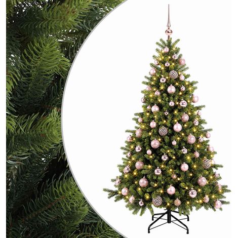 Artificial Christmas Tree with Bauble 180 cm 300 LEDs vidaXL (1/5)