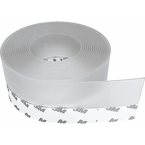 Joint d'étanchéité en silicone autocollant, insonorisant et coupe-froid pour portes et fenêtres, transparent, 35 mm. Haute transparence. (1/5)