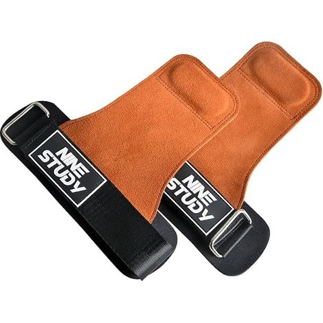 Bracelets d'haltérophilie, Bracelets d'exercice avec Double Microfibre, poignée améliorée pour Une Protection optimale des Mains et des Poignets, Bandes de Poids de Gymnastique pour Tirer Fort (1/5)