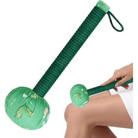 Absinth-Massagehammer, Absinth-Lymphdrainage, geflochtener Griff. Natürlicher Absinth-Hammer, Tiefengewebsmassage, Muskelentspannung, Stressabbau. (1/5)