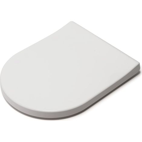 Croydex Malo Flexi-Fix Extra Long D Shaped Soft Close Toilet Seat with Anti-Bacterial Treated Surface (1/5)