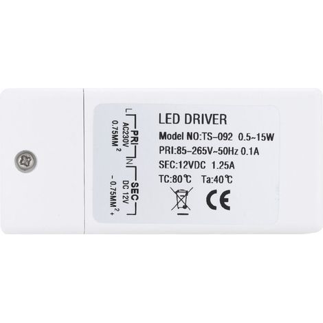 Input: 85-265V Output: DC 12V 1.25A DC 15W, LED bulb transformer driver converter constant voltage power supply (1/3)
