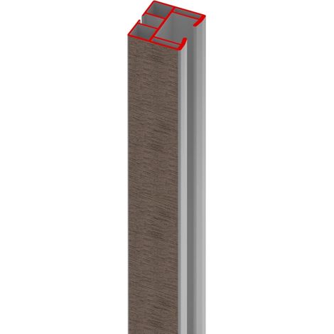 binario di scorrimento per porte forte rovere tortora 180 cm