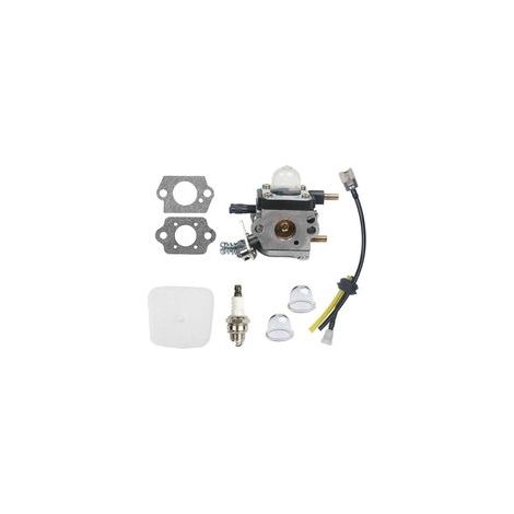 C1U-K54A Carburateur pour Mantis 2 Cycles 7222 7222E 7222M 7225 7230 7234 7240 7920 7924 Motoculteur, pour Echo TC-210 HC-1500, avec Joints de Filtre à air Bougie d'allumage (1/4)