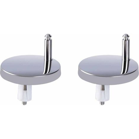 [Paire] Vis en plastique QQ avec une encoche, pièces de rechange universelles pour charnières de siège de toilette, adaptées à la plupart des anneaux de siège de toilette, installation rapide.-DOU
