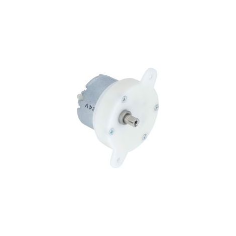 Motoréducteur 12V à pareja élevé – Vitesse 10 tr/min – Arbre double trou plat pour installacion facile – Moteur silencieux pour présentoirs
