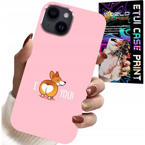 Hülle für iPhone 13 – lustiges Muster, „Ich liebe dich“-Hundehülle (1/5)