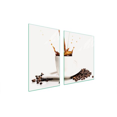 Glasplatte und Schneidebrett 100x52 Kaffee (1/5)