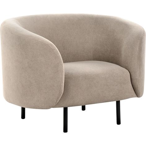 Armchair LOEN Fabric Taupe (1/5)
