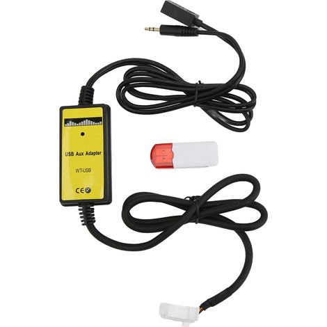USB-AUX-Adapter für Autoradios, digitaler MP3-CD-Wechsler, Ersatzteil kompatibel mit Mazda CX7 2007-2008 (1/5)