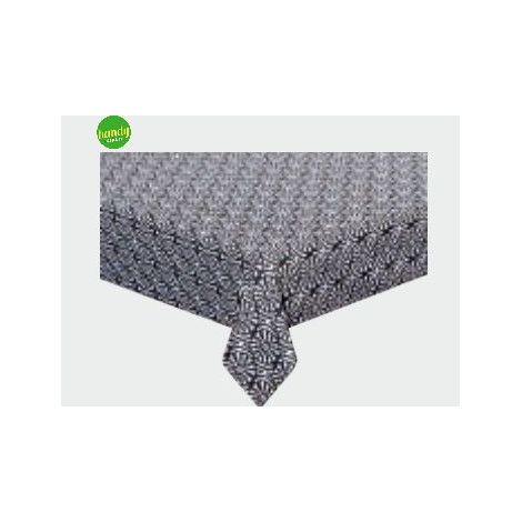 Tovaglia chakra tognana rettangolare 140x180cm cotone geometria grigio