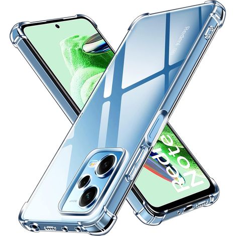 Coque pour Xiaomi Poco X5 5G / Redmi Note 12 5G (Pas pour Redmi Note 12 4G), Transparent Étui de Protection en Silicone Antichoc avec Coins Renforcés, Clair Mince Souple TPU Bumper Housse (1/5)