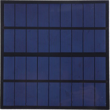 Panneau Solaire Polycristallin 3W 9V - Chargeur De Batterie Haute Efficacité - Pour Lampes Et Projets DIY - 1 Pièce (1/5)
