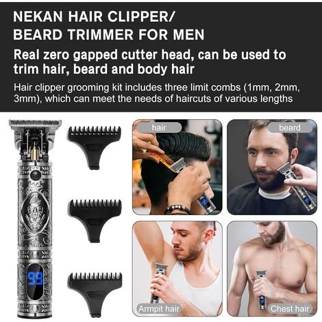 Tondeuse à cheveux pour hommes, tondeuse à barbe électrique pour hommes, tondeuse USB (1/5)