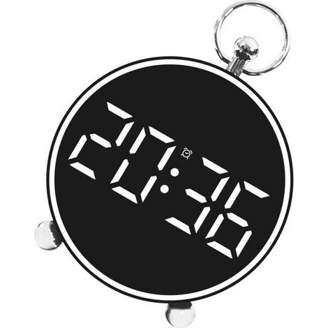 Réveil Numérique - Écran LED 4,4 Pouces - Affichage Date Température - Horloge Bureau - 1 Pièce (1/4)
