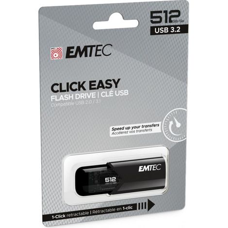 B110 USB3.2 512GB BLA Click Easy EMTEC