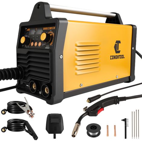 Poste à souder électrique portable CONENTOOL 4 en 1 MIG MMA TIG 200A Machine à souder électrique Soudeuse intelligente IGBT DC Inverter Welder Digital Display (1/5)