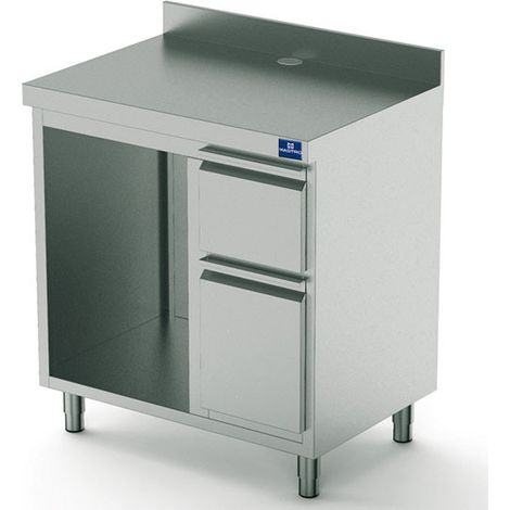 Comptoir Pour Machine à Café 1000 mm Avec Élément Pour Lave-Vaisselle - Mastro