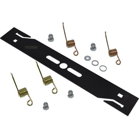 Lame de tondeuse / scarificateur, pour enlever la mousse pour différentes tondeuses + 4 ressorts trempés