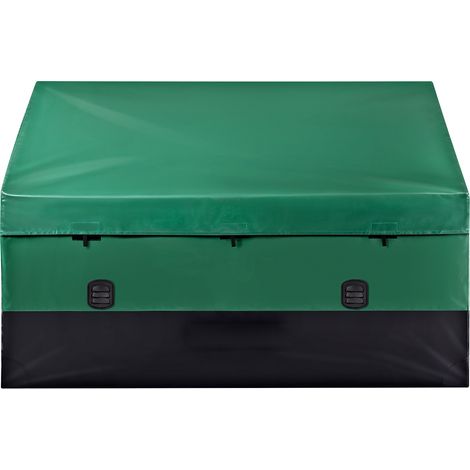 VEVOR Scatola per Stoccaggio da Esterno in PE Impermeabile con Coperchio Manici Laterali Volume da 660L, Contenitore Porta Attrezzi da Giardino con Coperchio Inclinata Capienza 660L, Baule da Giardino (1/5)