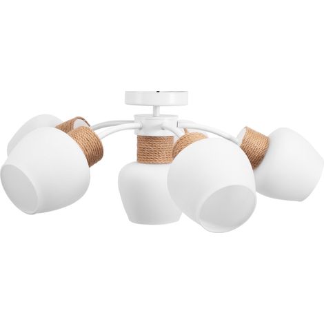 LAMPADA DA SOFFITTO TOOLIGHT APP1590-6CP BOHO WHITE BEIGE