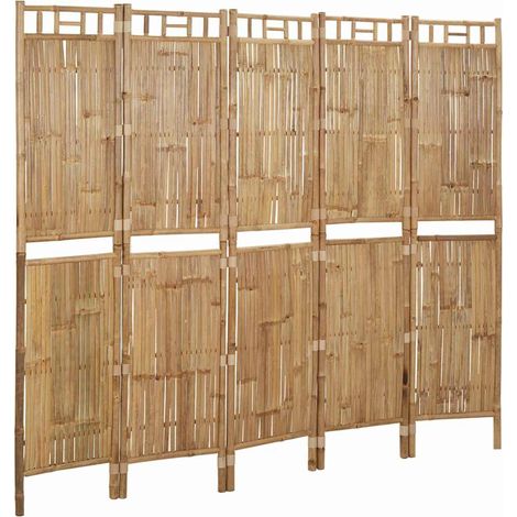 vidaXL Biombo divisor de 5 paneles 200x180 cm (1/2)