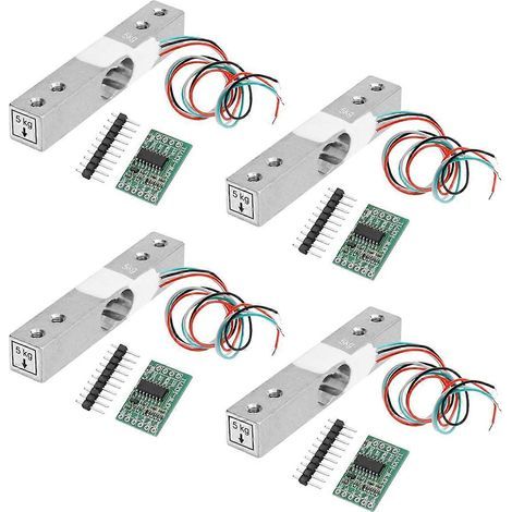 Capteur de poids numérique à cellule de charge, lot de 4 capteurs de 5 kg HX711 AD (1/5)