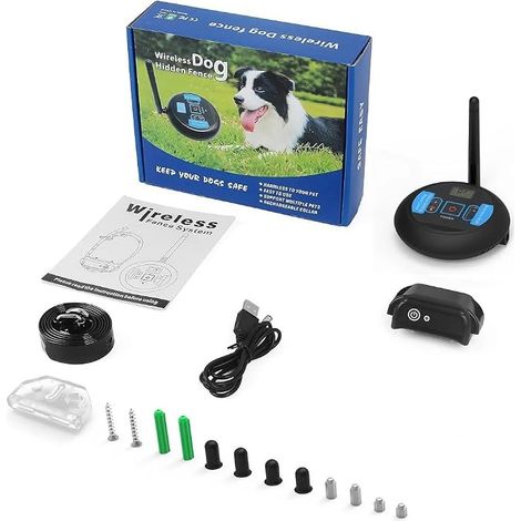Clôture électronique sans Fil pour Animaux de Compagnie Stop Barker Machine Anti-Fugue (1/5)