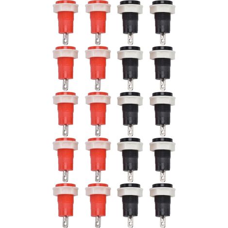 10 paires de liaison post-Type de sécurité Terminal de soudage en laiton pour le connecteur de bouchon de banane de 4 mm 1kV 32A (1/5)