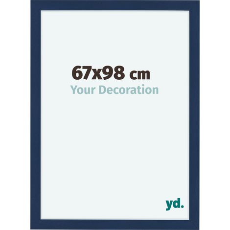 yd. - Cadre photo 67x98 - Bleu Fonce Patine - MDF - Como (1/5)