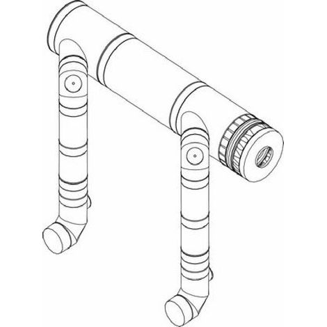 Buderus Grundbausatz Kaskade GB402,DN400 2xGB402,Sammler DN400, Edelstahl, - 7736613114 von Buderus