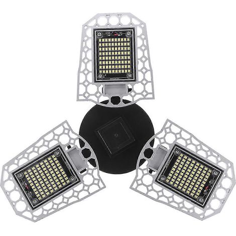 Projecteur LED réglable de 150 W pour garage avec détecteur de mouvement, 18 000 lm, 240 LED, blanc lumière du jour, étanche IP65, pour une utilisation intérieure et extérieure (1/4)