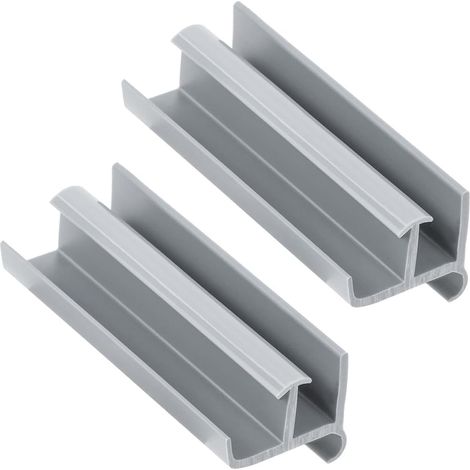 Guide inférieur pour porte de douche coulissante : 3,5 cm x 7,6
