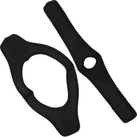 Sangle Anti-Ronflement Menton Ajustable et Confortable pour un Sommeil Paisible - Noir (1/5)