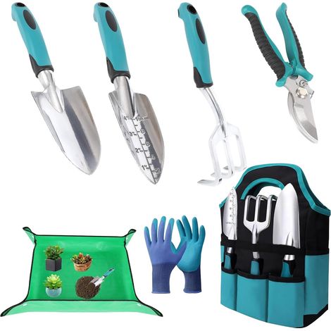 Pièces Outil Jardinage,Outils à Main de Jardin,Durables Cadeaux de Jardin,Ensemble Cadeau de Jardin Résistant à la Rouille,Accessoires de Jardin (1/5)