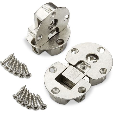2 x Klappenscharnier Topf-Ø 35 mm für Klappen aus Holz (1/3)