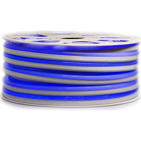 Néon flexible Professionnel 2835 120 LED/m de 25 ou 50 mètres bleu étanche Longueur: 50 mètres