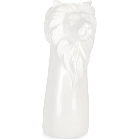 Vaso jaiden leone alto bianco, dolomite per uso interno ed esterno 14,5 x 12,5 x h 31,5cm