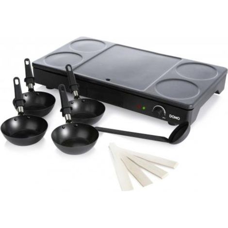 DOMO DO8712W Elektro Tischgrill Schwarz (1/5)